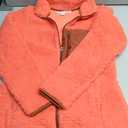 Amazon Essentials Women's Sherpa Long-Sleeve Mock Neck Full-Zip Jacket with Woven Trim Size S