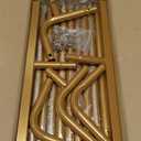 Metal Wedding Arch Backdrop Stand for Parties 6.6FT Gold Balloon Arch Square Frame Kit Pipe and Drape Stand Floral for Ceremony, Wedding, Baby Shower, Birthday Party, Flower Wall Decoration