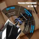 3/8'' x 12'' Auger Drill Bit for Wood, Hex Shank Tri Flute Ship Auger Long Drill Bit for Soft and Hard Wood,Tree Stump,Plastic,Drywall and Composite Materials