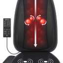 COMFIER Back Massager for Back Pain,Shiatsu Massage Chair Pad for Full Back,Spot Massage,Electric Seat Cushion with Heat,Heated Chair Massager for Office,Home,Gifts for Mom,Dad,Him,Her,Black