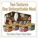 Purina Fancy Feast Savory Centers Wet Cat Food Pate Variety Pack With Chicken, Salmon, Beef, and Tuna Pate with Gravy Center - (2 Packs of 12) 3 oz. Pull-Top Cans
