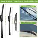 PARRATI® Windshield Wiper Blades for Ford Edge 2007-2014, 3 Pack