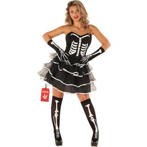 Fun Shack Adult Skeleton Costume Dress for Women, Tutu Dress, Halloween Outfit (Large)