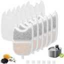 6 Set Replacement Filters & Sponges for 135 fl oz/4L Wilreless Cat Water FountainTriple Filtration Pet Fountain Filter Replacement Compatible with Feelneedy 4L Wilreless Cat Water Fountain