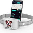 GPS Wireless Dog Fence & Training Collar  No Subscription, App Geo-Fence 3280ft, 60-164ft Bluetooth Training, 3 Correction Modes, Auto Sleep/Wake, Long Battery Life (White)