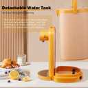 OCTAVO Water Boiler & Warmer 3 Liter, 304 Stainless Steel Water Tank, 800 Watt 6 Adjustable Water Temperature, LCD Touch Control Screen, Child Lock with Water Shortage Indicator, Orange