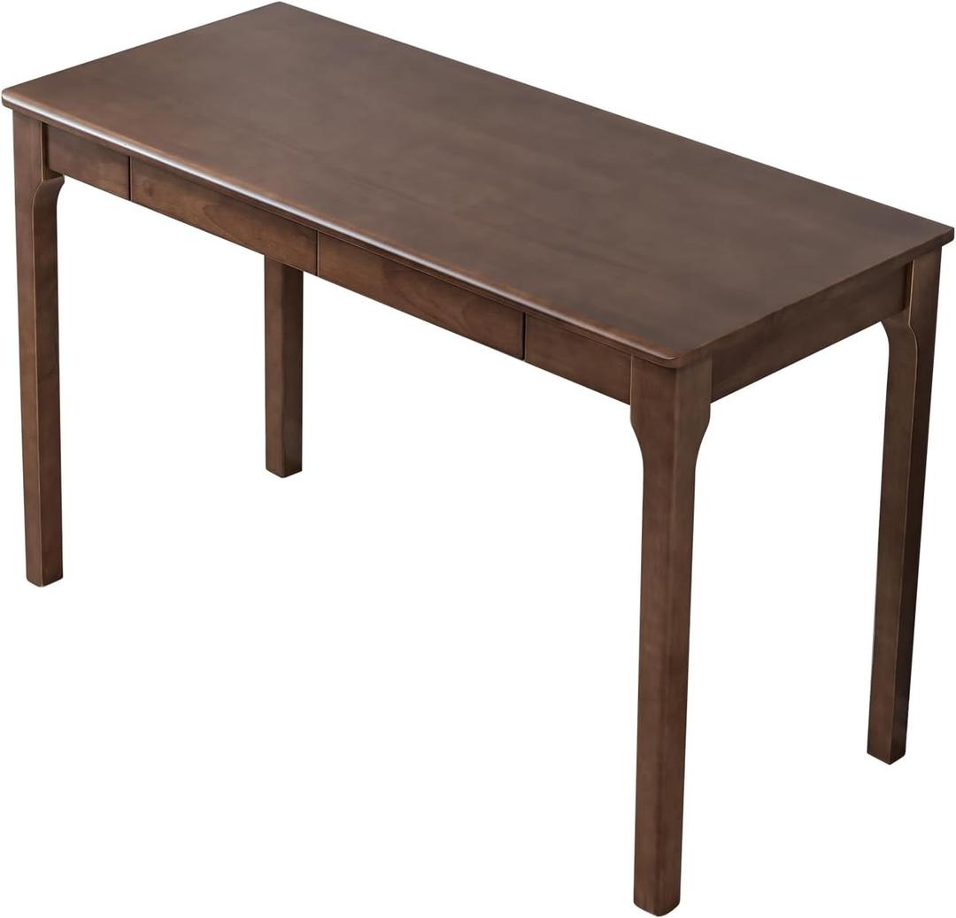Solid Wood Desk with Drawers, Small Computer Desk for Small Spaces, Gaming Study Home Office Desks for Work, Student PC Desk for Bedroom, Escritorios para Cuartos, 39.4 inch