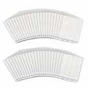 MOVELYST 60-Pairs(120 Strips) Large Picture Hanging Strips Heavy Duty, Removable Hook and Loop Tape, Picture Hanger Damage Free, Waterproof Adhesive Strips for Frame Hanging