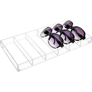 MyGift Acrylic Sunglass Organizer,Glasses Holder,Sunglass Holder,Eyeglass Case Storage,Display Tray Drawer,Eyewear, Jewelry, Makeup