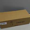 Drinking Glasses with Bamboo Lids and Glass Straw 4pcs Set - 16oz Glass Cups, Iced Coffee Glasses, Cute iced Tea Glasses, Beer Glasses, Ideal for Coffee Bar Accessories, Aesthetic Gift - 2 Brushes