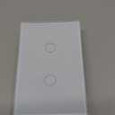 LIVOLO Touch Electrical Light Switch Luxury Tempered Glass Panel Lamp Switch with Led Indicator,No Neutral Required,2 Circles 1 Way,White