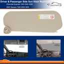 CRAZYPARTS Driver & Passenger Side Sun Visor Compatible with Chevrolet Express GMC Savana 1500 2500 3500 4500 1999-2019 Replaces# 84054688 84054695 Beige