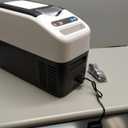 Portable Car Refrigerator, 12 Volt Refrigerator, Slim Design, 0~50, 17 Quart(16L) Electric Cooler, 12v Cooler for Vehicles, Truck, Camping, Travel, Home, RV (White)