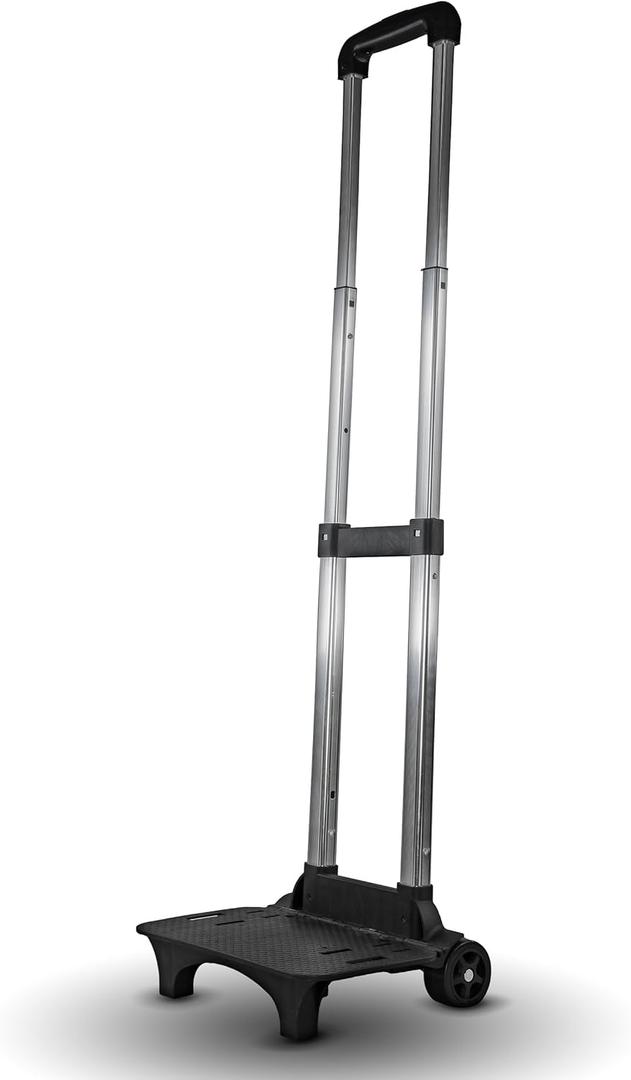 SSE Folding Compact Lightweight Premium Durable Luggage Cart - Travel Trolley with Bungee Cord