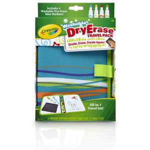 Crayola Washable Dry Erase Travel Pack, Whiteboard for Kids, Ages 4, 5, 6, 7