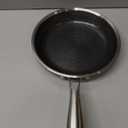 COOKER KING 8-Inch Stainless Steel Pan, Hybrid Nonstick Frying Pan, Skillet, 3-Ply Clad Cookware, Even Heat Distribution, Dishwasher & Oven Safe, with Stay-Cool Handle, Induction Compatible