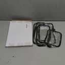 3 Pack Clear Cosmetic Bag, Waterproof Toiletry Bag with Zipper, Transparent Travel Makeup Bags, TSA Approved Clear Organizer Bags, PVC Cosmetic Pouch Case for Vacation Airport Airline Compliant (Multisize, Black)