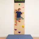 Noblequest Wooden Rock Climbing Wall for Kids, Indoor Climbing Wall Panels, 82.5" H x 23.6" W