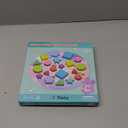 Sorting and Stacking Toy, Wooden Shape Sorter Puzzle for Kids and Toddlers Ages 3+, Montessori Color Matching Board with Geometric Blocks, Educational Toy for Shape and Color Recognition