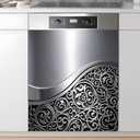Dishwasher Magnet Sticker Cover Panel Decal Refrigerator Magnetic Sticker Decorative for Kitchen Decoration,Fridge Door Cover,Home Appliances Decor Stickers 23"x26"