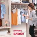 Plastic Hangers 15 Pack Made in The USA 6lb Capacity Standard Clothes Hangers with Strap Hooks for Dresses, Lingerie, Shirts, Pants, and Jackets White
