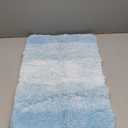 OLANLY Bathroom Rugs Mat 24x16, Extra Soft Absorbent Microfiber Bath Rugs, Rubber Backing, Quick Dry, Machine Washable Bath Mats for Bathroom Floor, Tub, Shower and Home Decor Accessories, Sky Blue