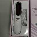 Straightening Wand Cordless Hair Straightening Comb 100 Million Negative Ionic Ceramic Glaze Portable Styling Tool 4000mAh Travel Household Items(Purple)