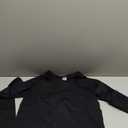 ATTRACO Women's Long Sleeve Shirts Crew Neck Thermal Tops Undershirts Slim Fit Base Layer Breathable (Medium, Black-2)