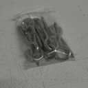 DGOL 10 pcs 2-1/2 Inch 304 Stainless Steel Screw-in Hooks Eye Bolt Ceiling Hook Screw Hanger Open Loop Loading 180 lbs