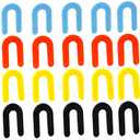 600PCS Plastic Shims,U Shims,Horseshoe Shims,Tile Plastic Shims,U Shaped Tile Spacers for Leveling,Blue 1/16, Red 1/8, Yellow 3/16, Black 1/4