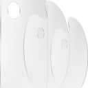 3pcs Acrylic Paint Palette Clear Art Palette for Adults & Kids, Transparent Non-Stick Oil Paint Palette with Protective Film for DIY Craft Art Painting Plate