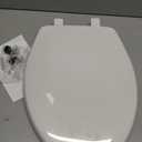 Bemis 7300SLEC Slow Close Toilet Seat, Easy Clean Hinges and Durable Plastic Seat, Made in USA, Elongated, White