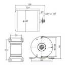 36V 48V 1000W Electric Scooter Brushless Motor MY1020 for Electric Scooter E-Bike Engine Motorcycle (Type, 36V 1000W Motor)