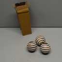 NIRMAN Decorative Balls Mango Wood for Centerpiece or Individual Use Ideal for Use in Living, Dining Room, Coffee Table (3" x 3" x 3"), (Set of 3)