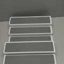 CiWiVOKi 3 Tier Expandable Spice Rack Organizer, White/Grey Plastic Spice Rack, Adjustable Length 14.6In-25.8In, 2 Pack Non-Skid Tiered Spice Shelf Organizer for Kitchen Cabinet, Cupboard, Pantry