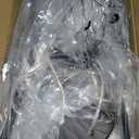 TOBUSA Semi Flush Mount Ceiling Light Fixture Matte Black, Modern Sputnik Close to Ceiling Light, Chandelier Light Fixture Ceiling for Bedroom Kitchen Living Room Dining Room, 4 Light E26 Socket