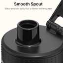 Insulated Water Bottle-18 oz Stainless Steel Vacuum Wide Mouth Sports Flask with Silicone Boot-Reusable Metal Leak Proof Travel Water Bottle for Girls Boys, BPA-Free(Canyon Red)