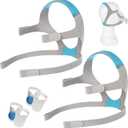 AirFit F20 Headgear, 2 Packs Replacement Mask Headgear Strap with Magnetic Clips, Compatible with F20 Full-face Mask, CPAP Accessories Supplies