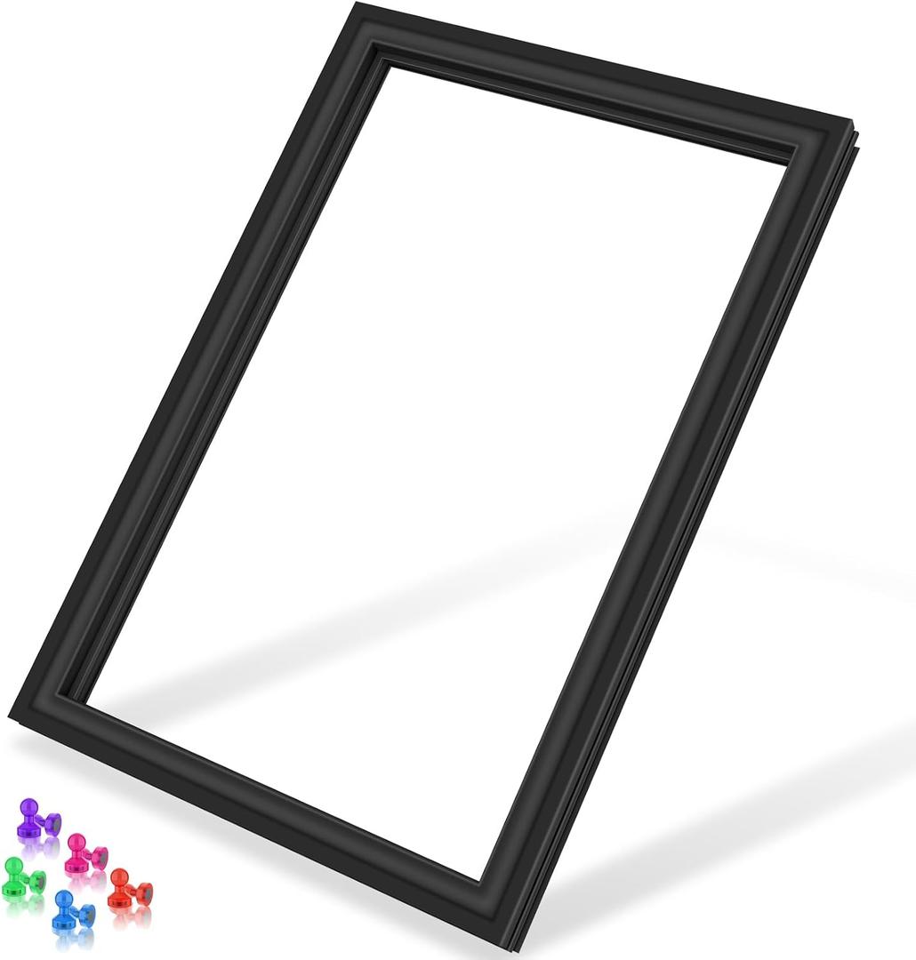 Upgraded WR14X27236 Refrigerator Door Gasket Compatible with GE Refrigerator Door Seal WR14X21221 WR14X21234 Fridge Seal Replacement GTE16DTHCRBB GTS16GSHCRSS Door Gasket Fridge Door Seal Black