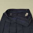 French Toast Girls' Adjustable Waist Pleated-Front Two-tab Scooter Navy Blue 10