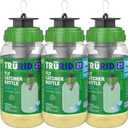 Fly Traps Outdoor- Reusable Hanging Fly Trap- (3-Pack) Add Water to Catch House & Horse Flies in Garden, Backyard & Barn, Natural and Non-Toxic