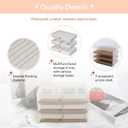 Jewelry Box For women, 3 Layer Large Jewelry Organizer With Acrylic, Multi-Function Storage Box, Accessory Holder With 3 Drawers, For Earrings Necklace Ring Bracelet