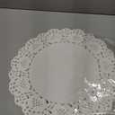 100 Pieces Paper Doilies, Doilies for Food, Disposable Lace Paper Doilies for Tables, Round Paper Placemats Bulk for Cakes Desserts Crafts (White) (10.5inch)