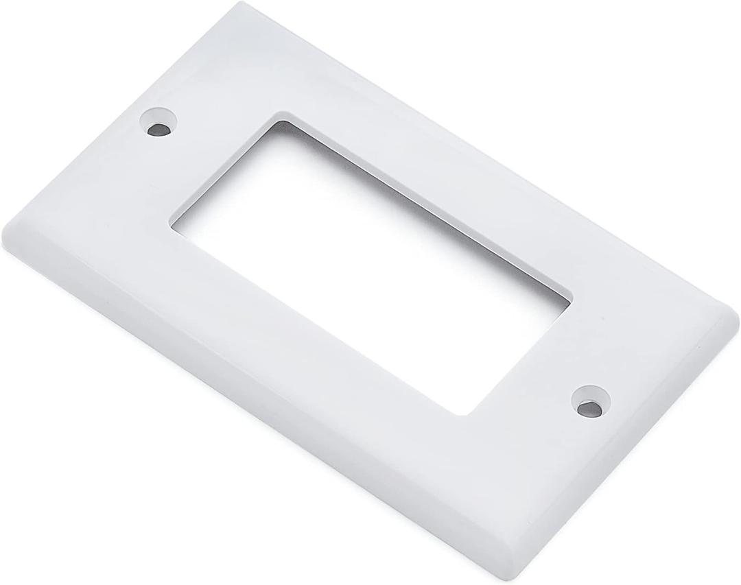1-Gang Wall Plate, White