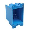 Old Work Box,Plastic Junction for Switches,PVC Electrical 14 cuin Outlet Box,Old Work Box 1 Gang Deep,ETL Listed for Home Improvement,AWG Standard,Fire Rated for Two Hours(1 Pack)