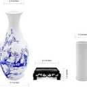 2 x 3D Puzzle Vase for Adults,160-Piece Unique Curved Plastic Flower Vase,House Warming Gift for Flower Arrangements and Home Decor, for Mom (Plum Blossom)