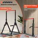DOBESTS Power Tower Pull Up Bar Free Standing, Adjustable Foldable Pull Up Station, Home Gym Strength Training Equipment 700LBS