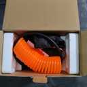 GSPSCN 6X Faster Inflation Tire Inflator Heavy Duty Double Cylinders with Portable Bag- Car AccessoriesMetal 12V Air Compressor Pump 150PSI with Adapter for Car, Truck, SUV Tires, Dinghy, Air Bed (Titanium)