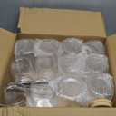 16 oz Clear Plastic Cups Reusable with Bamboo Lids and Straws & DIY Sticker, 12Pack Acrylic Mason Jars Iced Coffee Drinking Glasses Cup for Park Picnic, Poolside, Party Giveaways