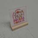 Social Worker Gifts for Women, Social Worker Desk Decor Acrylic Desk Plaque Sign Home Office Decoration 4 x 4 Inches